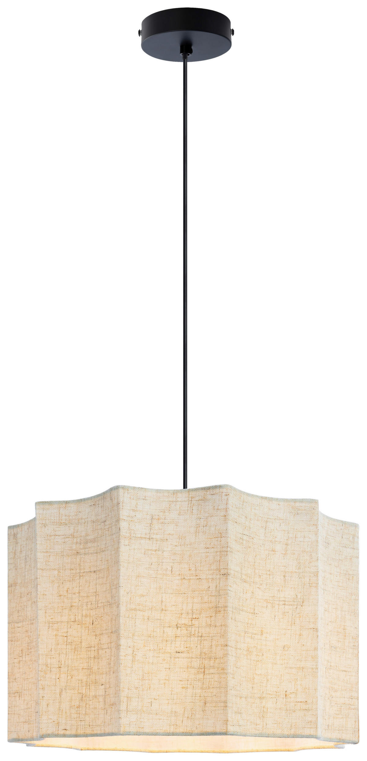 HÄNGELEUCHTE 38/120 cm  - Naturfarben, Trend, Kunststoff/Textil (38/120cm) - Novel