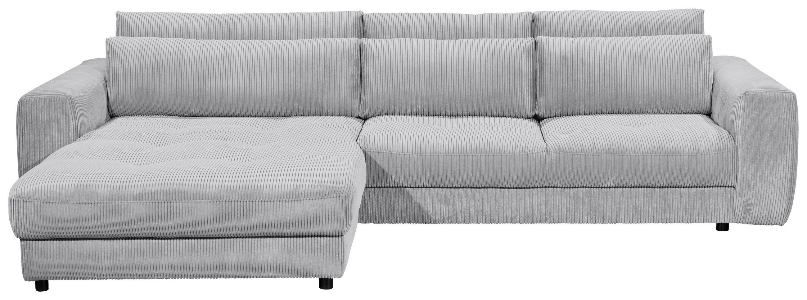 HÖRNSOFFA i manchester ljusgrå  - ljusgrå/svart, Klassisk, trämaterial/textil (194/333cm) - MID.YOU