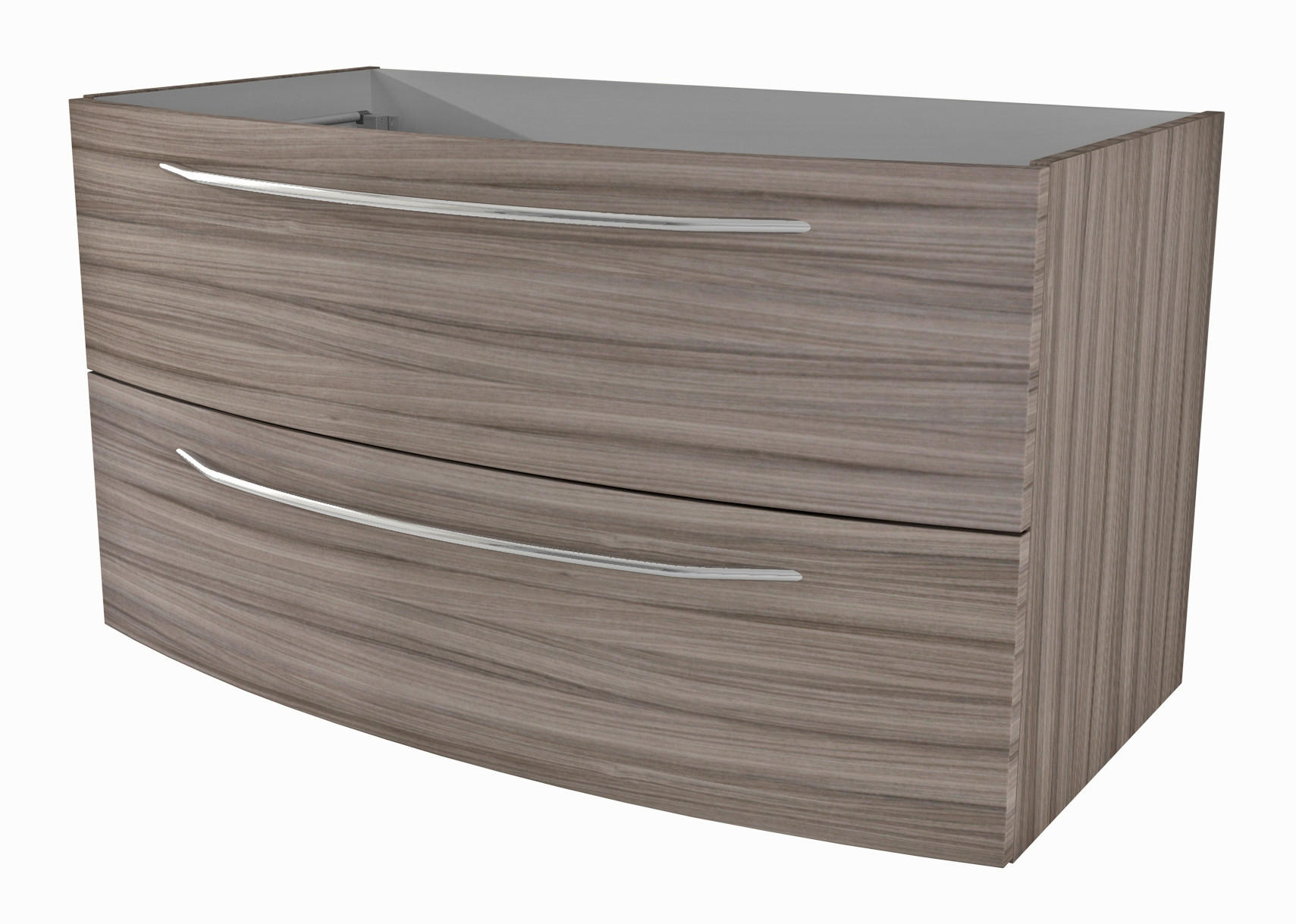 MOSDÓ ALSÓSZEKRÉNY 100/55/54 cm  - krómszínű/vörösfenyő színű, Basics, faalapú anyag/fém (100/55/54cm) - Welnova
