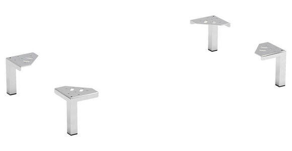 FUßSET 10,5/13/10,5 cm  - Silberfarben, Design, Metall (10,5/13/10,5cm) - Xora