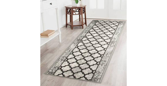 LÄUFER 80/700 cm Grau  - Grau, Design, Kunststoff/Textil (80/700cm) - Novel