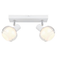 REFLEKTOR     26/10,5/13,5 cm          - barve kroma/bela, Design, kovina/steklo (26/10,5/13,5cm) - Globo