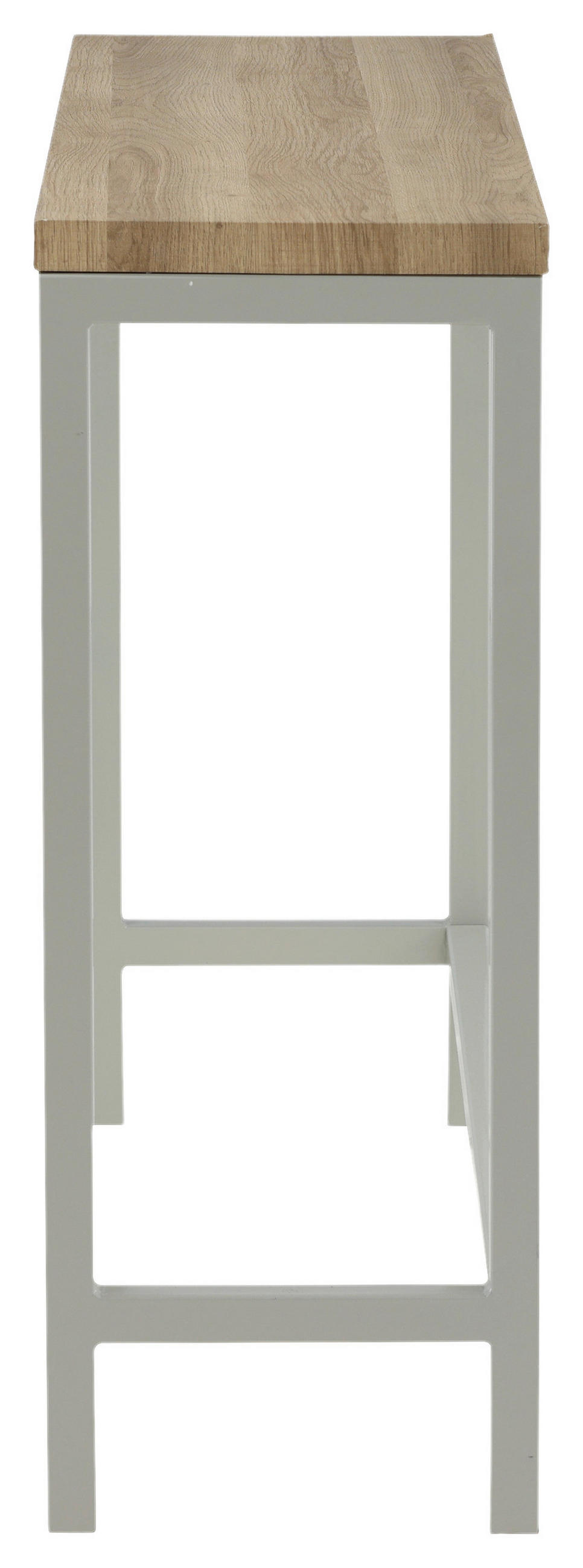 BEISTELLTISCH in Metall, Holzwerkstoff 110/30/80 cm  - Naturfarben/Grau, Design, Holzwerkstoff/Metall (110/30/80cm) - Livetastic