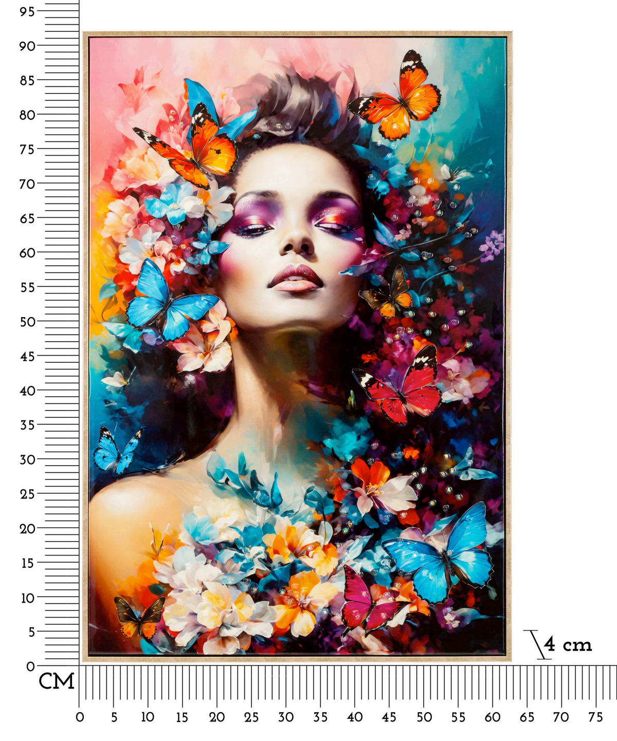 LEINWANDBILD Frauen  - Goldfarben, Basics, Holz/Kunststoff (62/92/4cm)