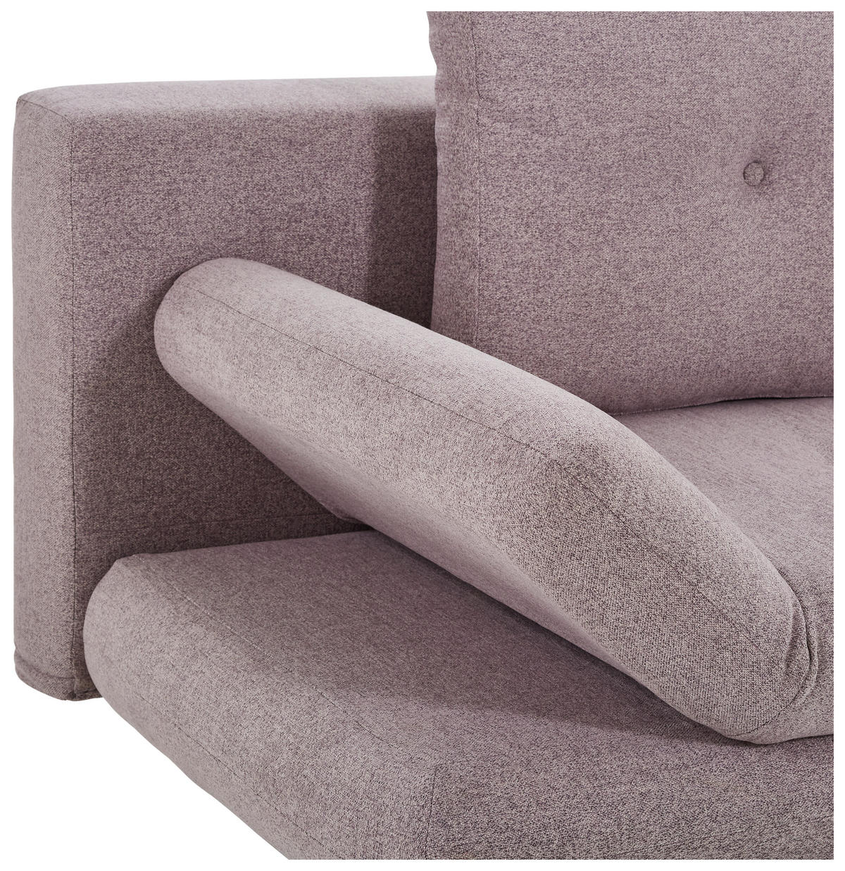 KANAPÉÁGY textil szürke, fáradtrózsaszín  - bükk/fáradtrózsaszín, Konventionell, textil/fa (205/86/94cm) - Carryhome