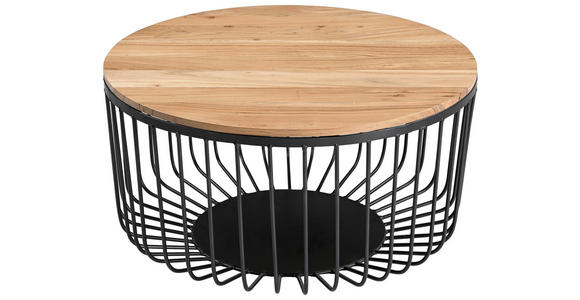 COUCHTISCH Akazie massiv 78/78/45 cm Akaziefarben  - Akaziefarben, Design, Holz/Metall (78/78/45cm) - Carryhome