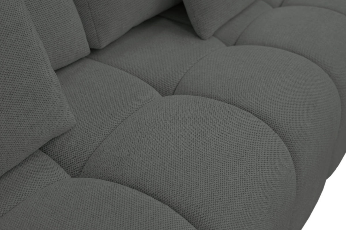 BOXSPRINGSOFA in Chenille Dunkelgrün  - Dunkelgrün/Schwarz, MODERN, Kunststoff/Textil (210/72/105cm) - Cantus