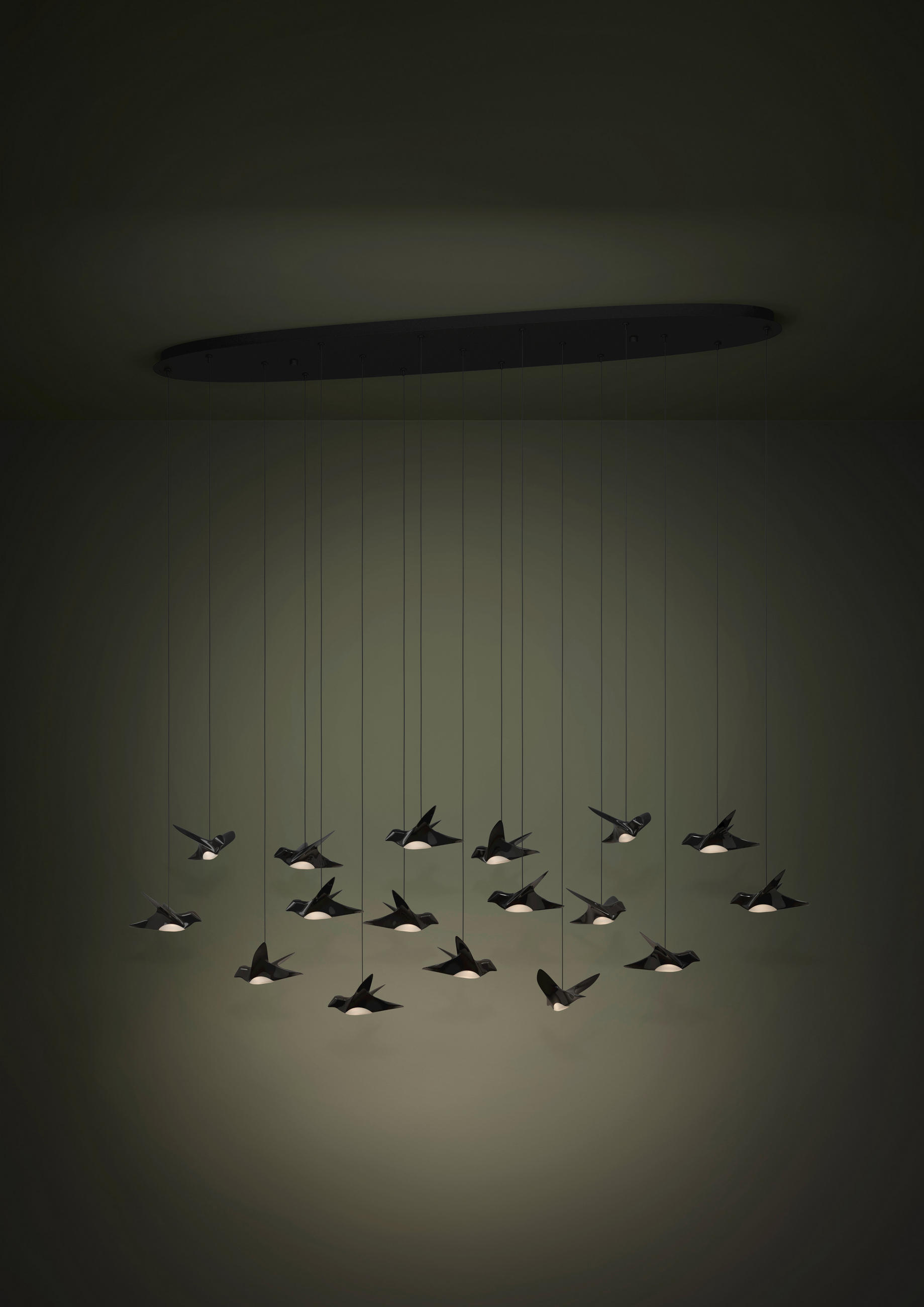 LED-HÄNGELEUCHTE 148/26/220 cm    - Schwarz, Design, Kunststoff/Metall (148/26/220cm) - Eglo