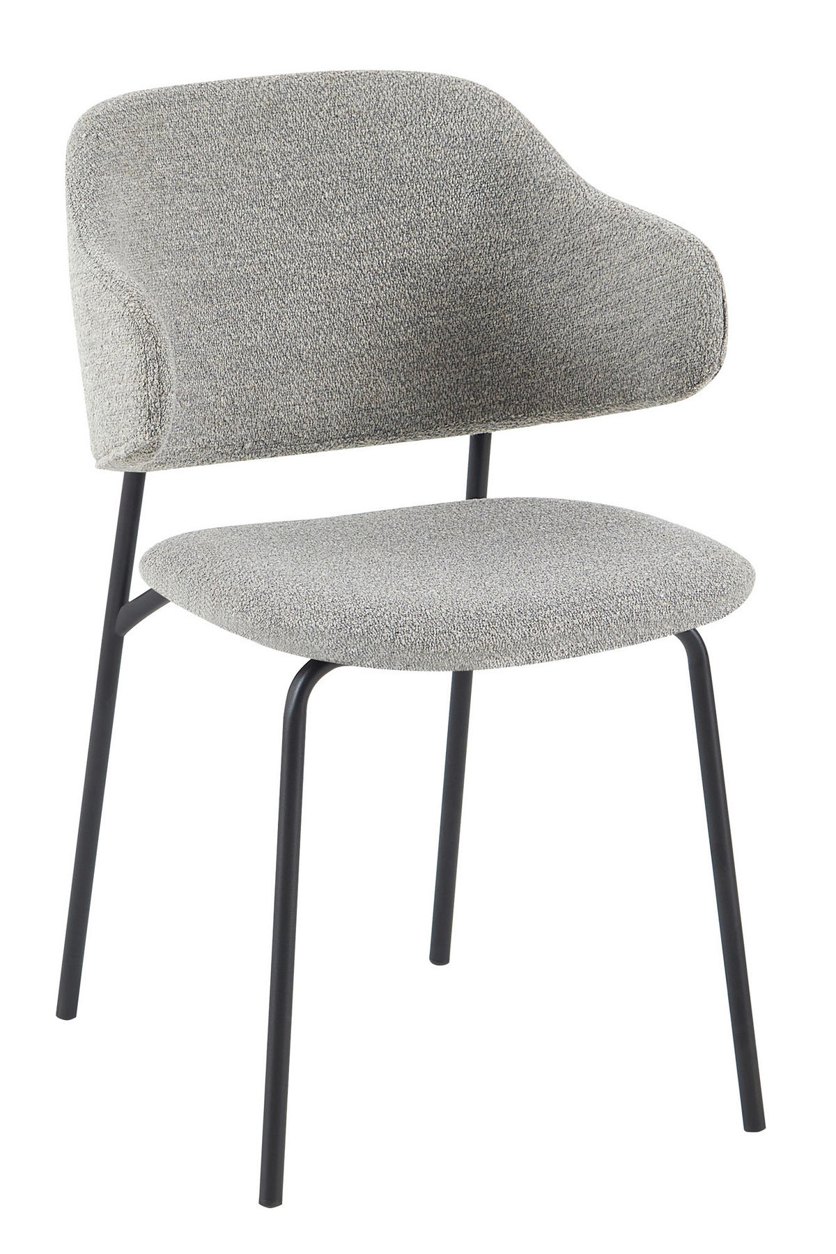 SADA STOLIČIEK S PODRÚČKAMI 2 kus - čierna/svetlosivá, Modern, kov/textil (54/83/59cm) - Livetastic