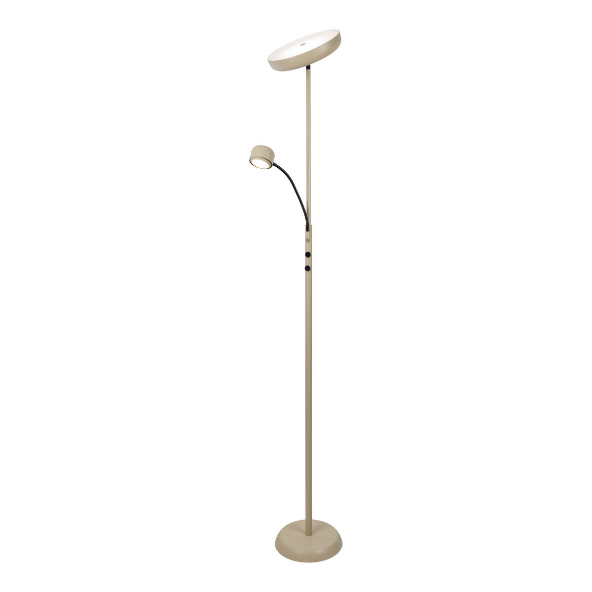 LED-STEHLEUCHTE 26/26/180 cm    - Beige, Design, Metall (26/26/180cm) - Näve