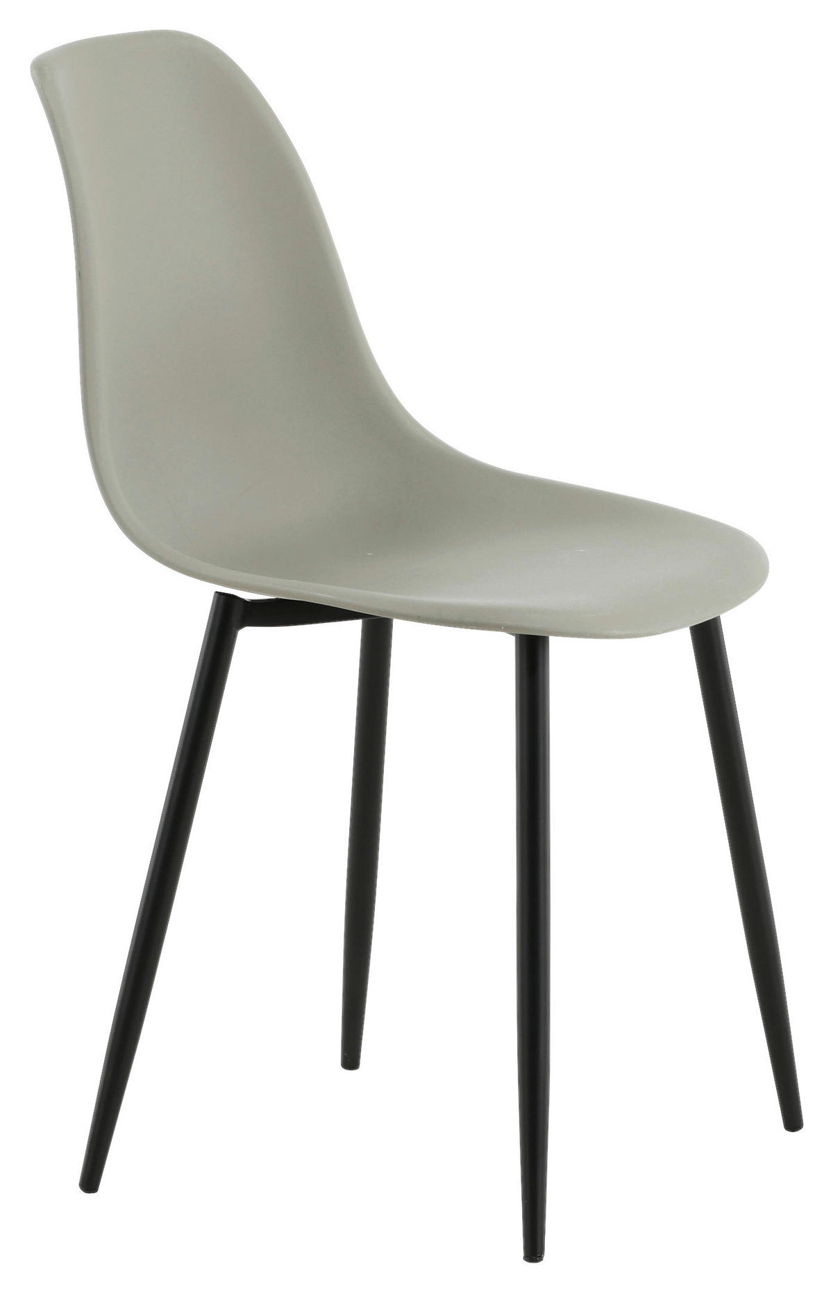 STOLSET 2 styck stål matt  - svart/grå, Design, metall/plast (45,5/81/58cm) - Livetastic