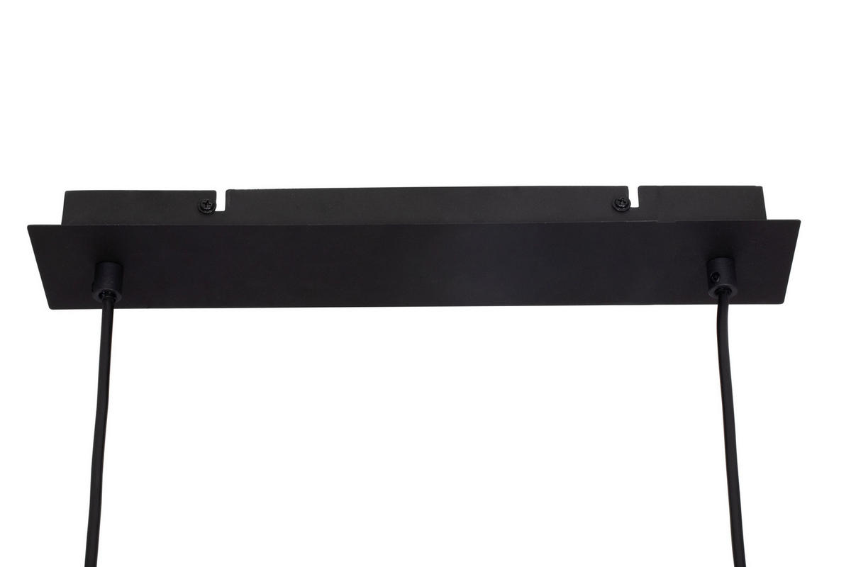 ZÁVĚSNÉ SVÍTIDLO, 100/15/150 cm  - jantarové barvy/černá, Design, sklo (100/15/150cm) - Novel