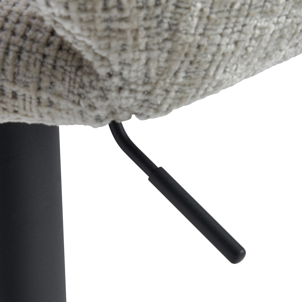 BARHOCKER in Beige  - Beige/Schwarz, MODERN, Textil/Metall (52/89-110/49cm) - MID.YOU