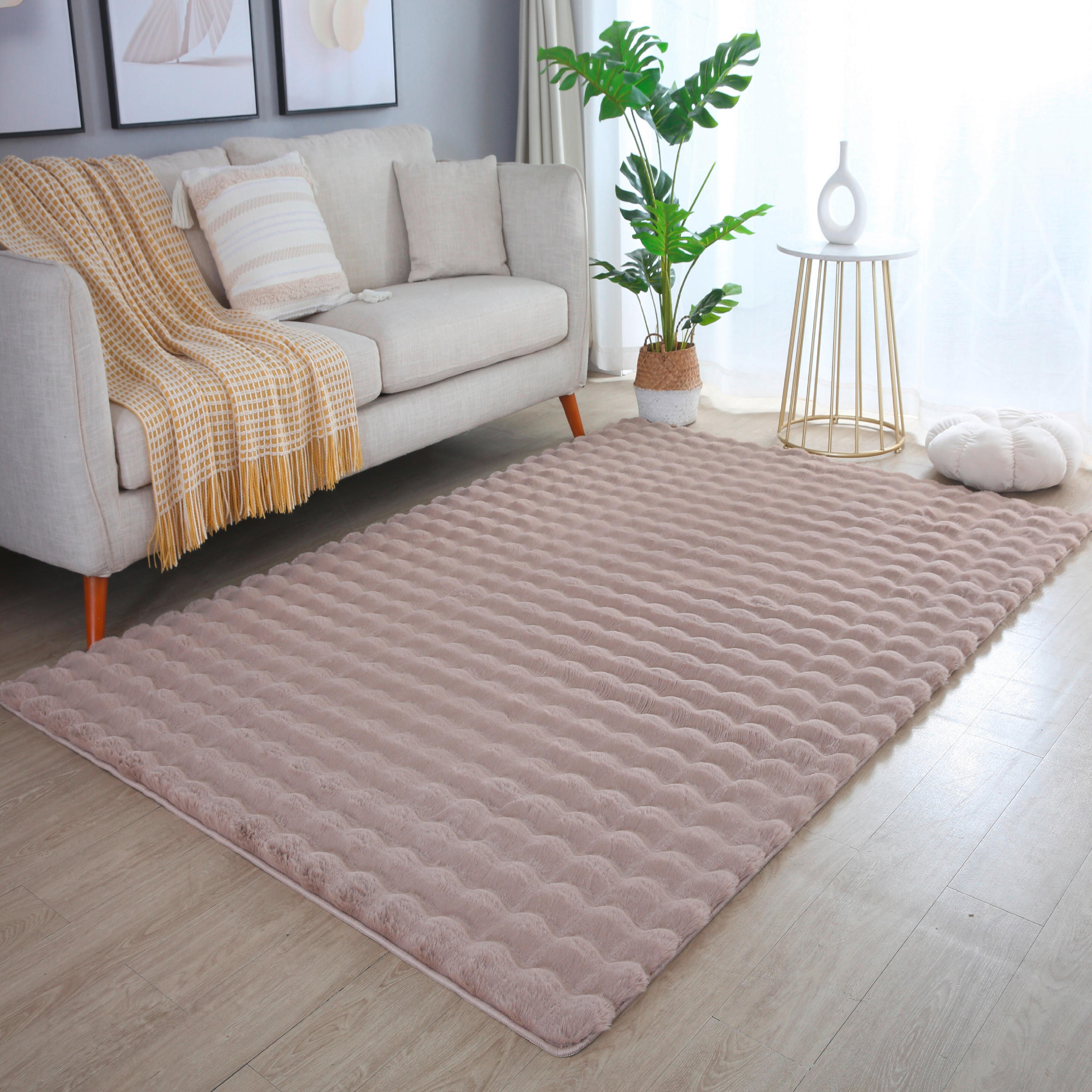 HOCHFLORTEPPICH 80/250 cm Ambiance Beige  - Beige, Basics, Textil (80/250cm) - Novel