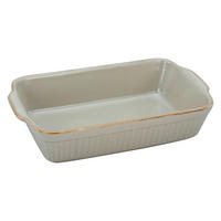 AUFLAUFFORM Keramik Steinzeug  - Taupe, KONVENTIONELL, Keramik (34/20/7,5cm) - Creatable