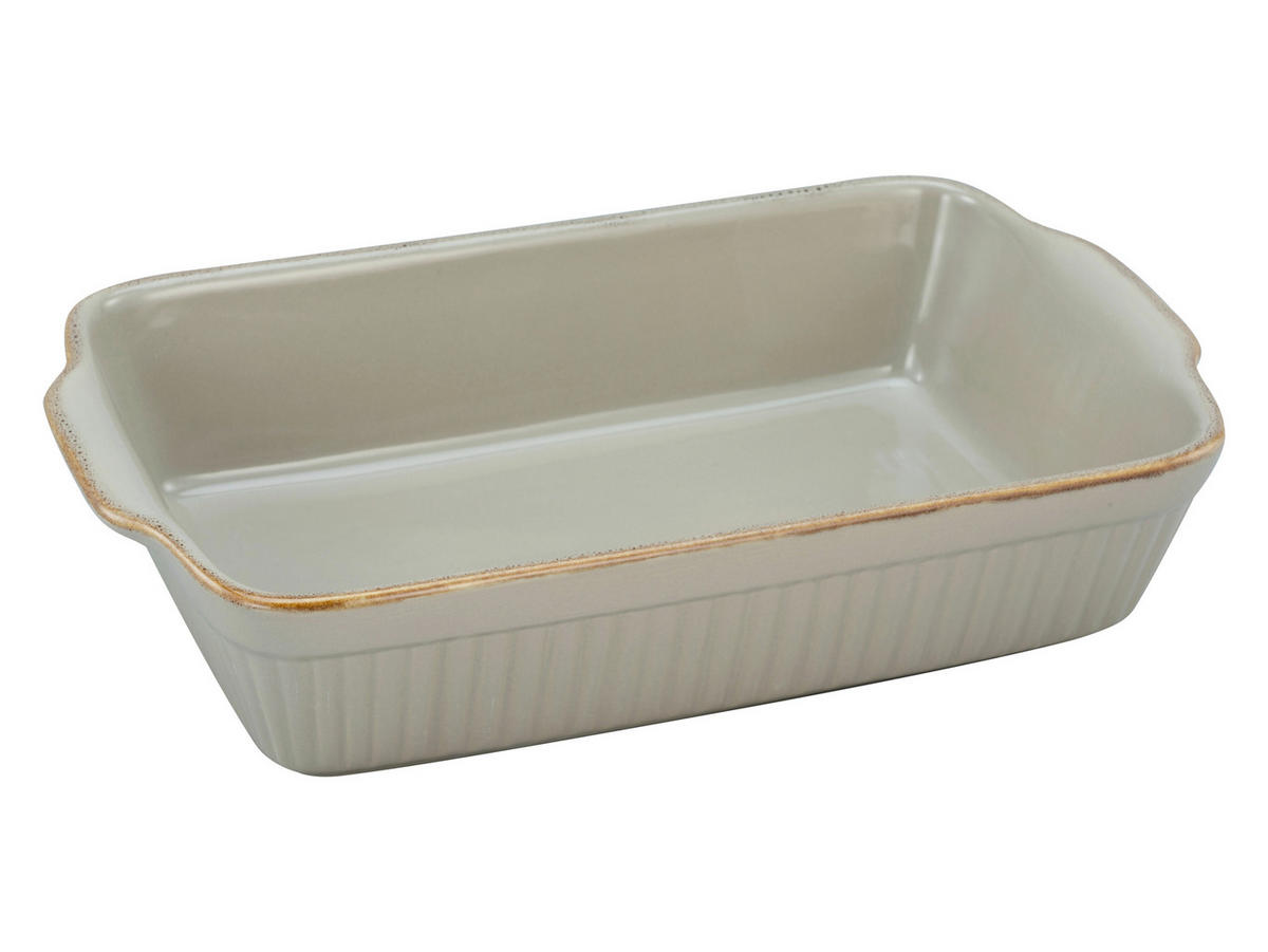 AUFLAUFFORM Keramik Steinzeug  - Taupe, KONVENTIONELL, Keramik (34/20/7,5cm) - Creatable