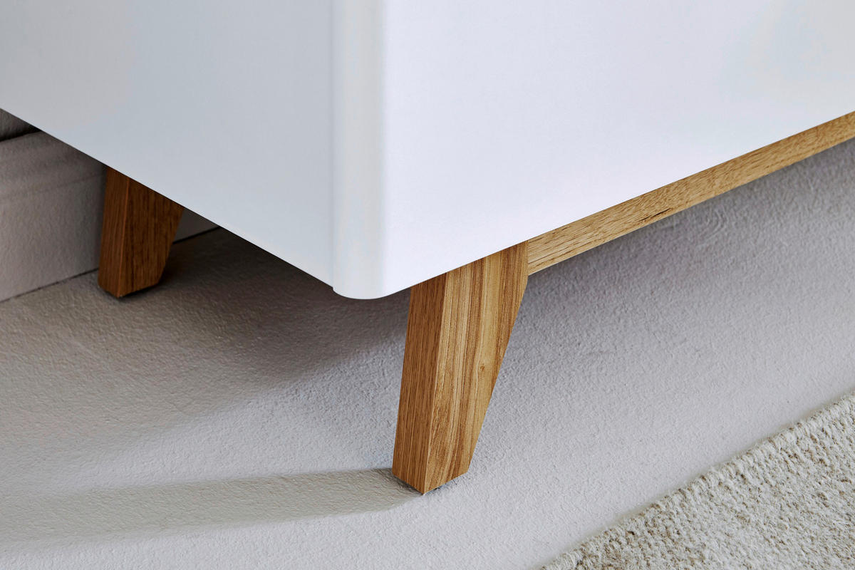 SIDEBOARD  in 120/77/39 cm  - Eichefarben/Alufarben, KONVENTIONELL, Holzwerkstoff/Metall (120/77/39cm) - Livetastic