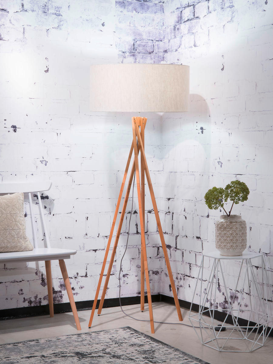 STEHLEUCHTE 60/60/160 cm    - Naturfarben, Trend (60/60/160cm) - Good & Mojo