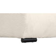 WOHNLANDSCHAFT  in Cord Creme  - Creme/Schwarz, KONVENTIONELL, Textil/Metall (191/351/191cm) - Carryhome