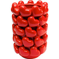 VASE 33 cm  - Rot, Design, Keramik (22/33/22cm) - Kare-Design