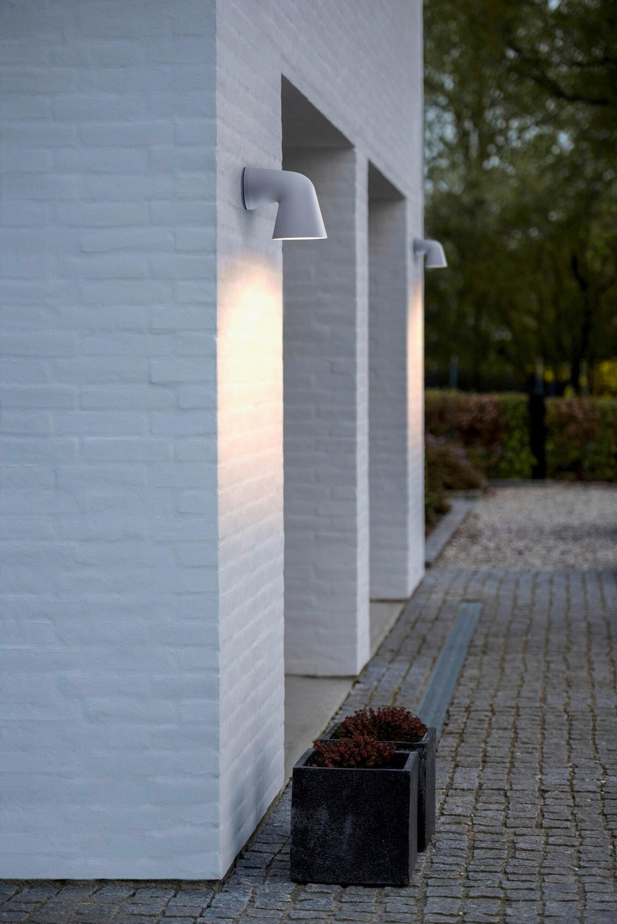 AUßENWANDLEUCHTE 11,8/15,6/17 cm   - Weiß, KONVENTIONELL, Metall (11,8/15,6/17cm) - Nordlux