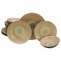 TAFELSERVICE Braun, Sandfarben Neapel Sand 16-teilig  - Sandfarben/Braun, Basics, Keramik - Creatable