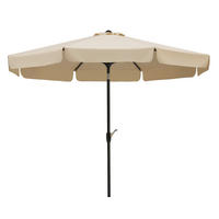 SONNENSCHIRM   - Anthrazit/Naturfarben, Basics, Textil/Metall (270/250/270cm) - Schneider