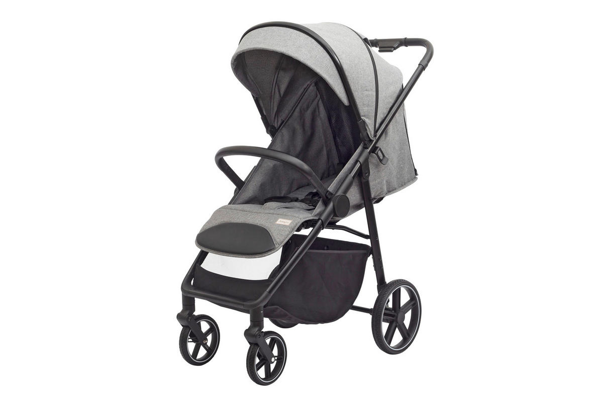 BUGGY Light Cruiser  - Schwarz/Grau, Basics, Kunststoff/Textil (55/56/107cm) - Jimmylee