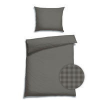 BETTWÄSCHE Satin 140/220 cm  - Dunkelgrau, Basics, Textil (140/220cm) - Florella