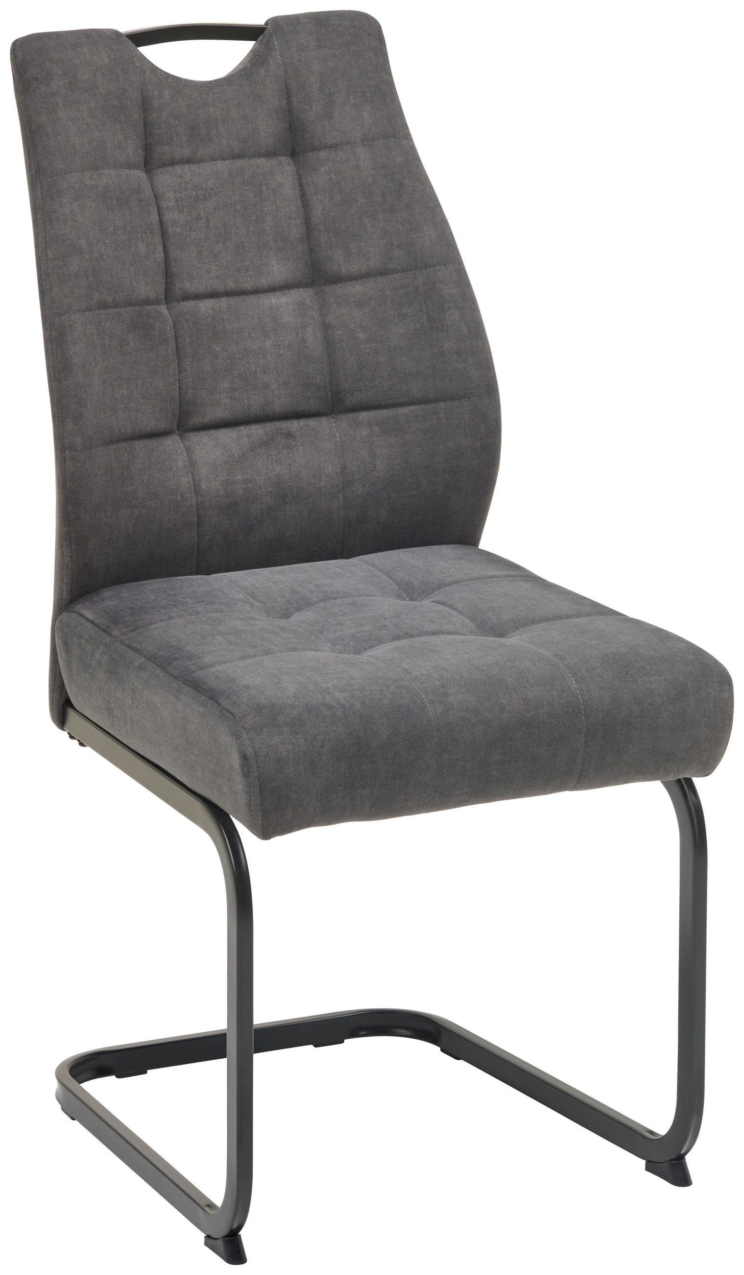 Schwingstuhl Felice Webstoff Grau, B: 46 cm