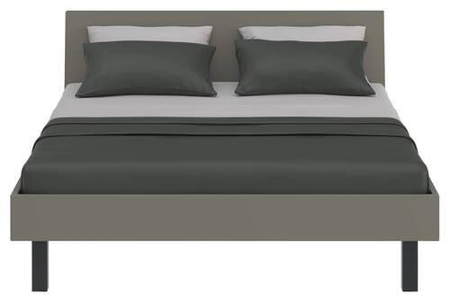BETT 160/200 cm  in Grau, Grün  - Schwarz/Grau, Design, Metall (160/200cm) - Xora