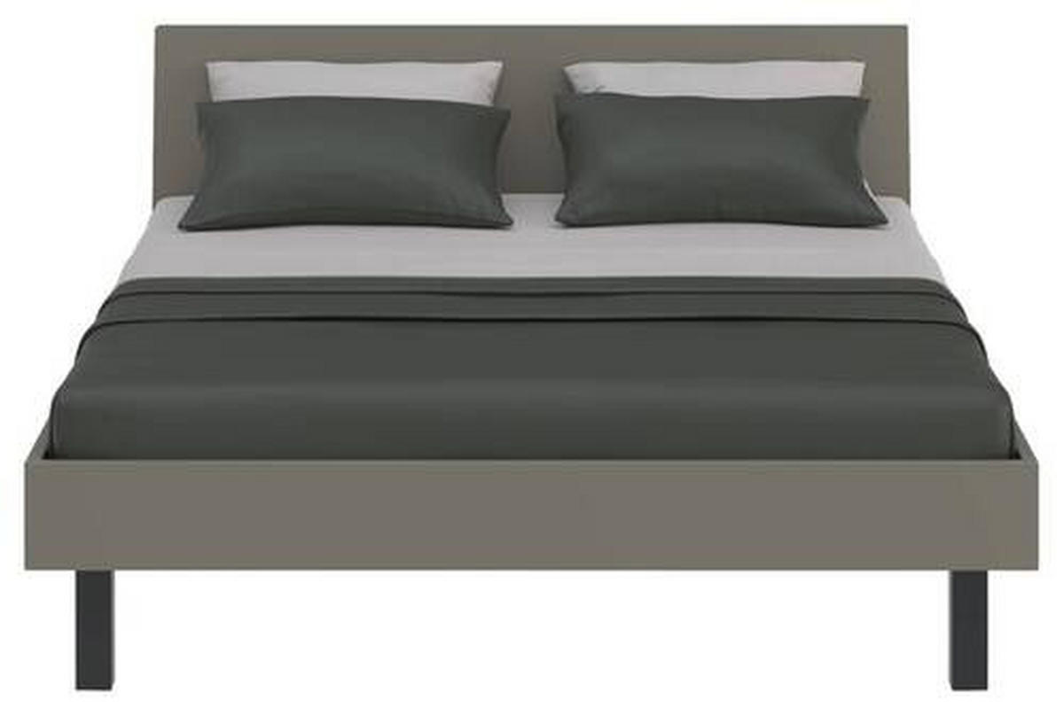 BETT 160/200 cm  in Grau, Grün  - Schwarz/Grau, Design, Metall (160/200cm) - Xora