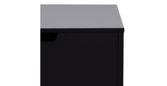 NACHTSCHRANK 40/61,5/30 cm - Schwarz, Design, Holzwerkstoff/Metall (40/61,5/30cm) - Carryhome