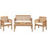 VRTNI SET akacija masivno - naravna/tikovina, Trendi, tekstil/les (62/78/61,5cm) - Ambia Garden VRTNI SET akacija masivno - naravna/tikovina, Trendi, tekstil/les (62/78/61,5cm) - Ambia Garden