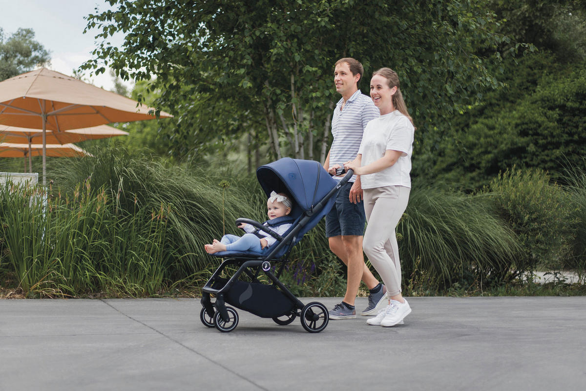 BUGGY Boogy 2 Cobalt  - Schwarz/Dunkelblau, Basics, Textil/Metall (51/105/84,5cm) - Osann