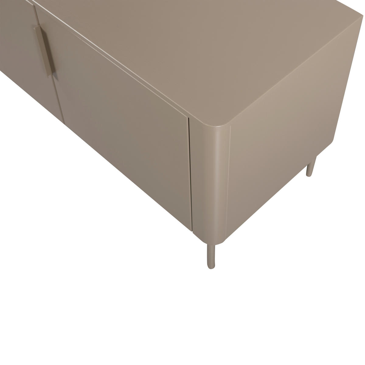 LOWBOARD Gunnar 154/56/44 cm  stehend, hängend  - Schlammfarben, Design, Holz/Metall (154/56/44cm) - Livetastic