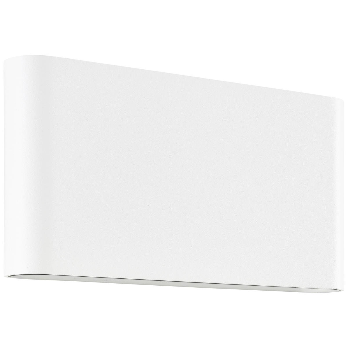 AUSSENWANDLEUCHTE - Weiss, Design, Glas/Metall (9/17,5/2,9cm) - Brilliant