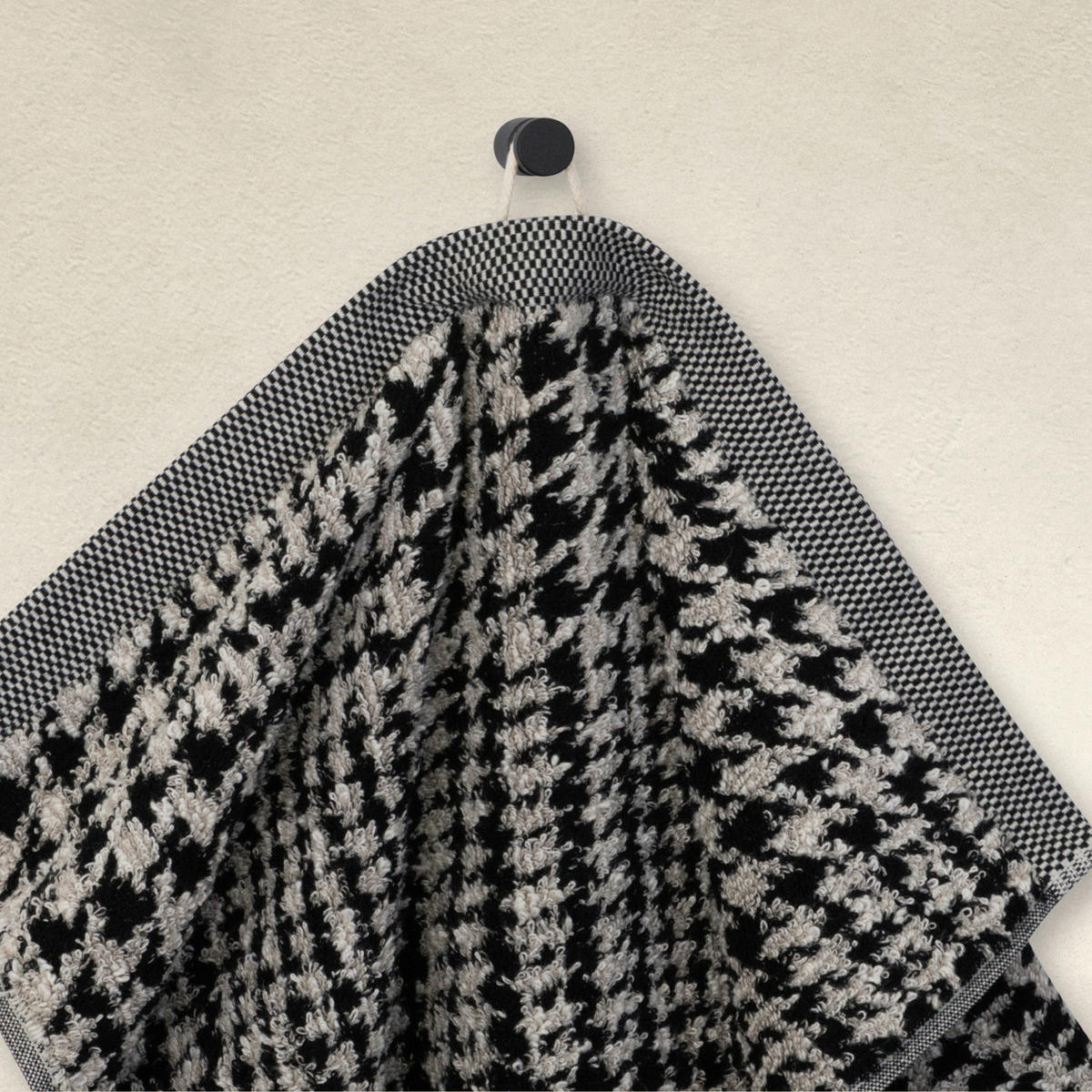 HANDTUCH BROOKLYN Schwarz  - Schwarz, Basics, Textil (50/100cm) - Moeve