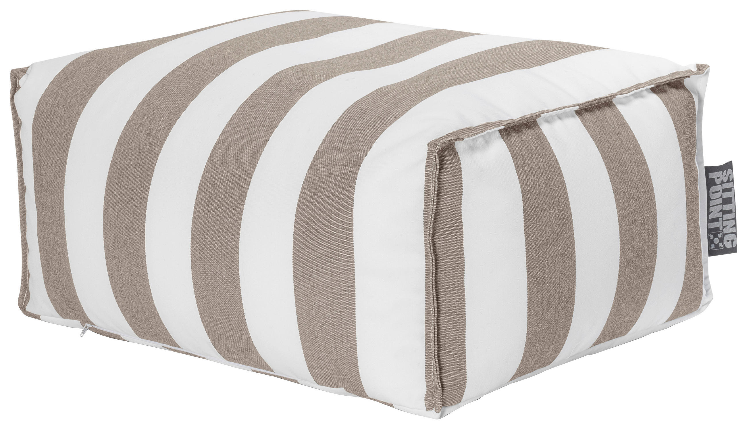 OUTDOORSITZSACK 100 l  - Taupe/Weiß, LIFESTYLE, Textil (65/35/55cm)