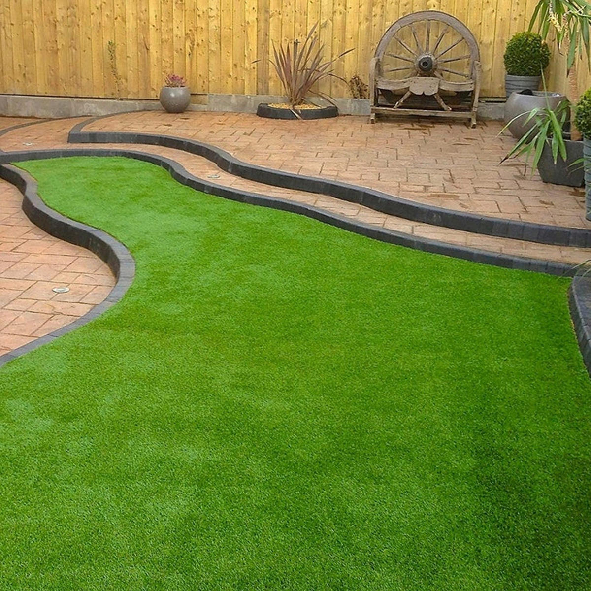RASENTEPPICH - Grün, Basics, Kunststoff (100/250cm) - Floordirekt