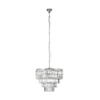 KRISTALL-HÄNGELEUCHTE 48,5/150 cm   - Klar/Chromfarben, KONVENTIONELL, Glas/Metall (48,5/150cm) - Eglo
