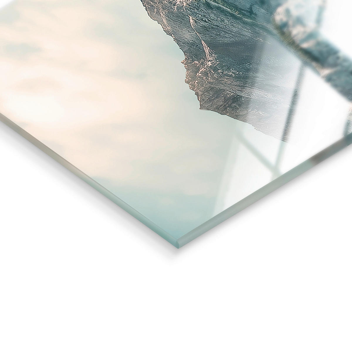 GLASBILD Landschaft & Natur 125/50 cm  - Multicolor, Basics, Glas/Papier (125/50cm)