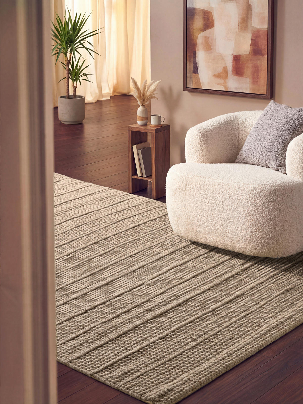 WOLLTEPPICH 80/150 cm Camden Beige rechteckig  - Beige, Basics, Textil (80/150cm) - Ted Baker