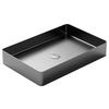 WASCHBECKEN 60/10/40 cm  - Schwarzchrom, MODERN, Metall (60/10/40cm)