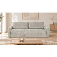 SCHLAFSOFA Chenille Hellgrau  - Hellgrau, Design, Textil (238/90/116cm) - Livetastic