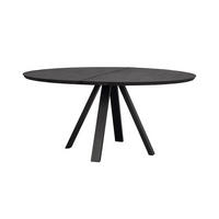 MATBORD i trä 150/150/75 cm   - svart, Design, metall/trä (150/150/75cm) - Rowico
