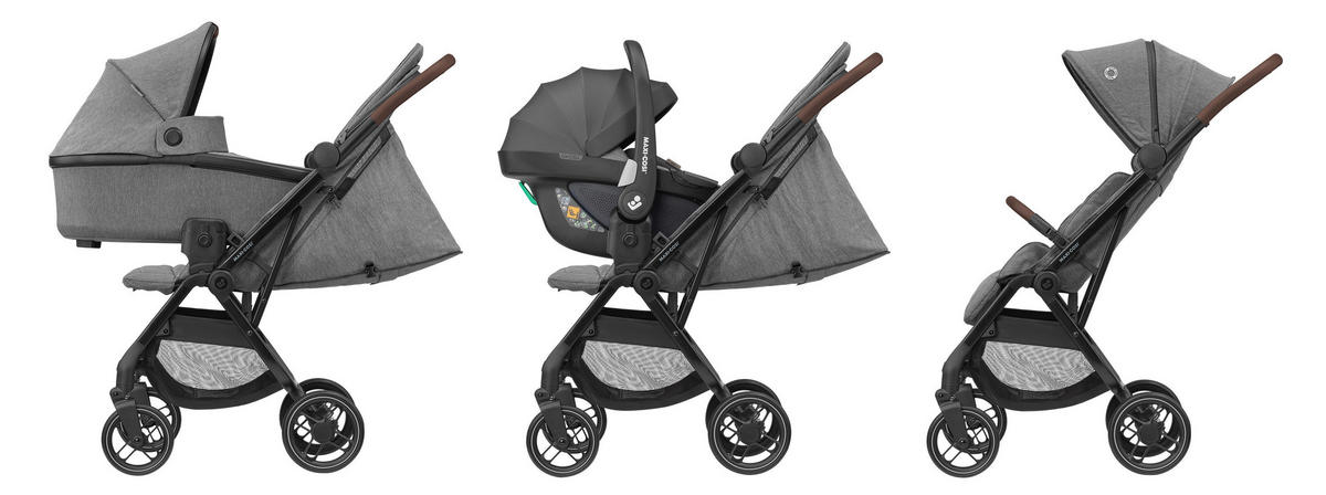 BUGGY Soho  - Schwarz/Grau, Basics, Metall (50/105/88cm) - Maxi-Cosi