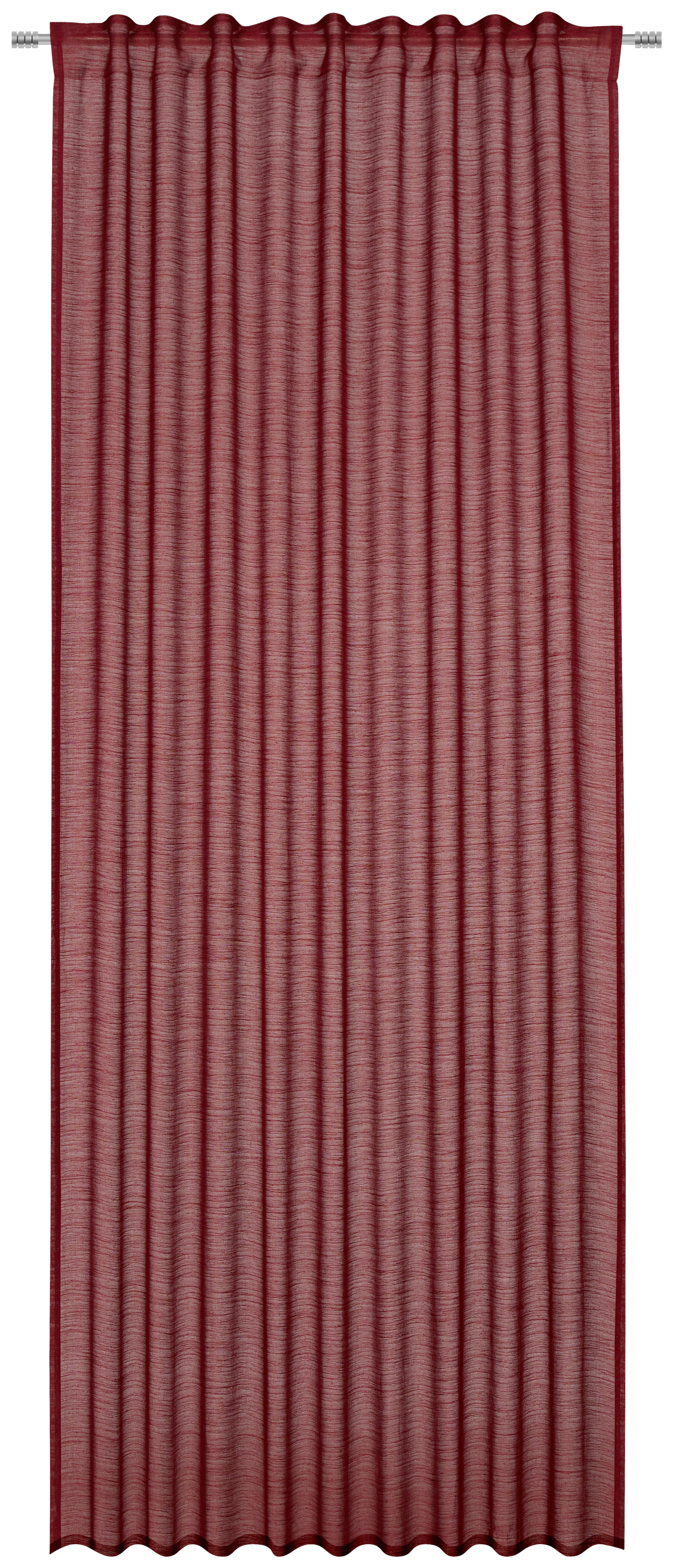 Perdea gata confecţionată semitransparent  - bordo, Basics, textil (140/245cm) - Esposa