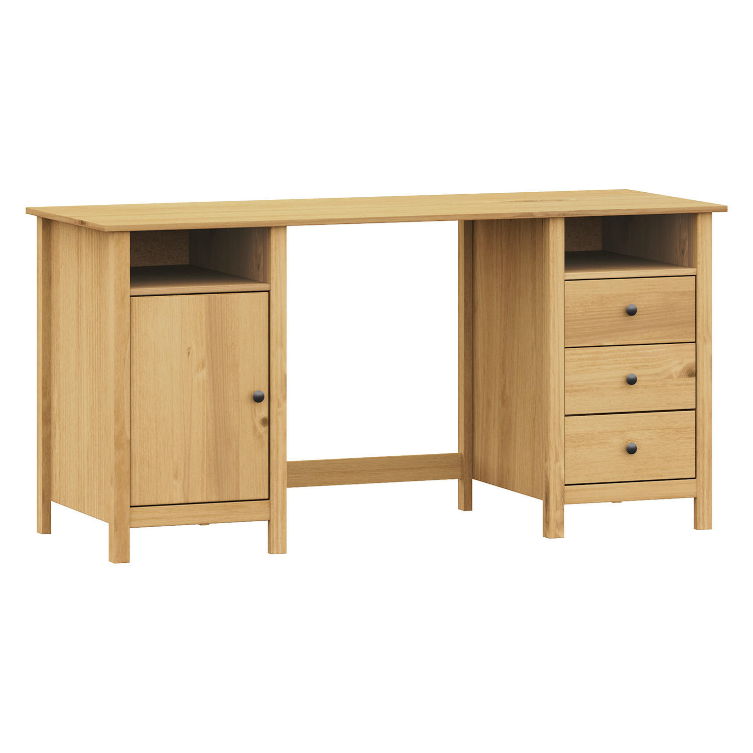 SCHREIBTISCH 150/54/74 cm Naturfarben, Honig  - Naturfarben/Honig, Basics, Holz (150/54/74cm) - Livetastic