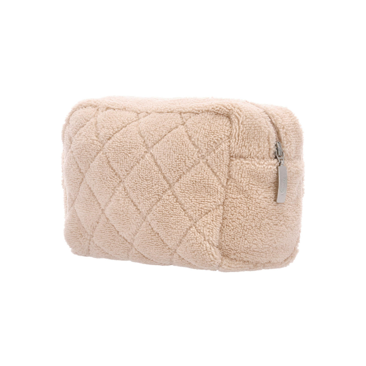 KOZMETIKAI TÁSKA - bézs, Basics, textil - Vossen